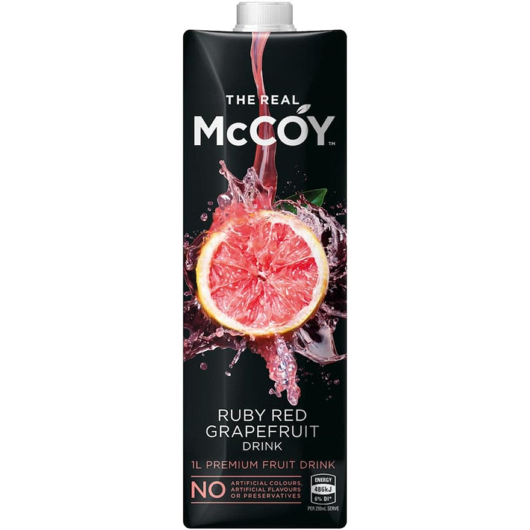 Mccoy Fruit Drink Ruby Red Grapefruit 1L