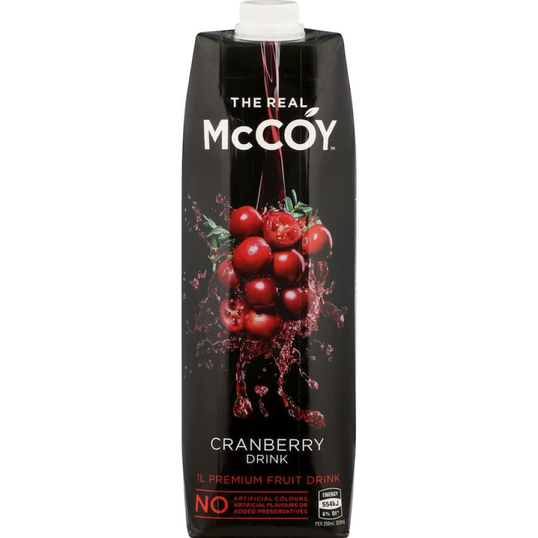 Mccoy Fruit Drink Real Cranberry 1L
