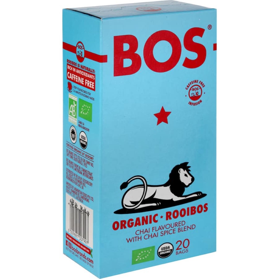 Bos Chai Tea Organic Rooibos Bags 20pack