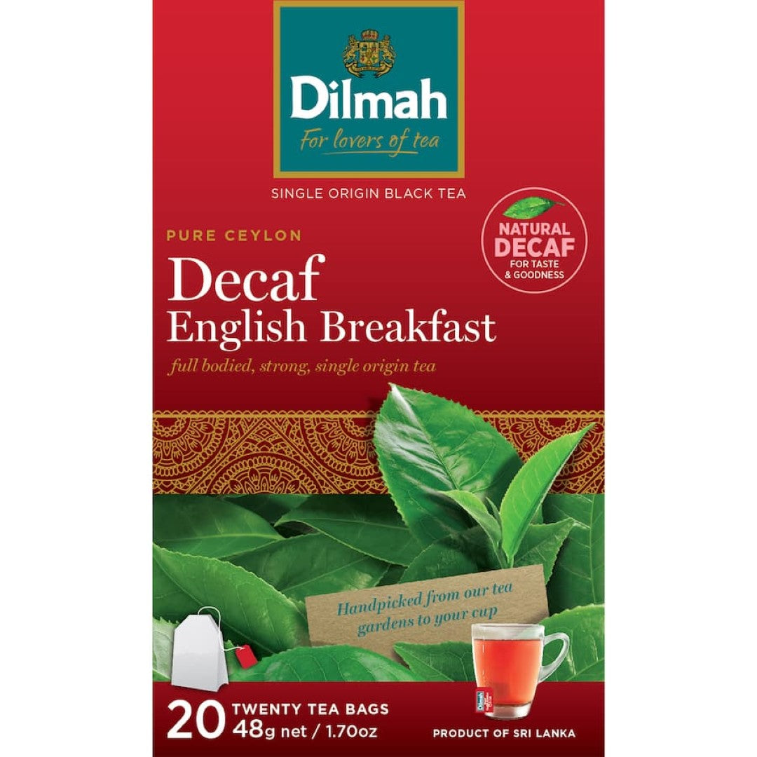 Dilmah Tea Decaf English Breakfast Bags 20pack