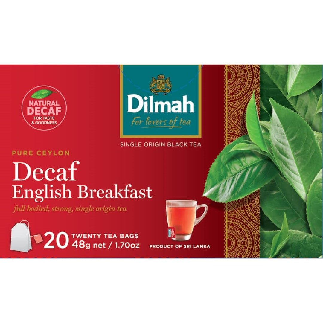 Dilmah Tea Decaf English Breakfast Bags 20pack