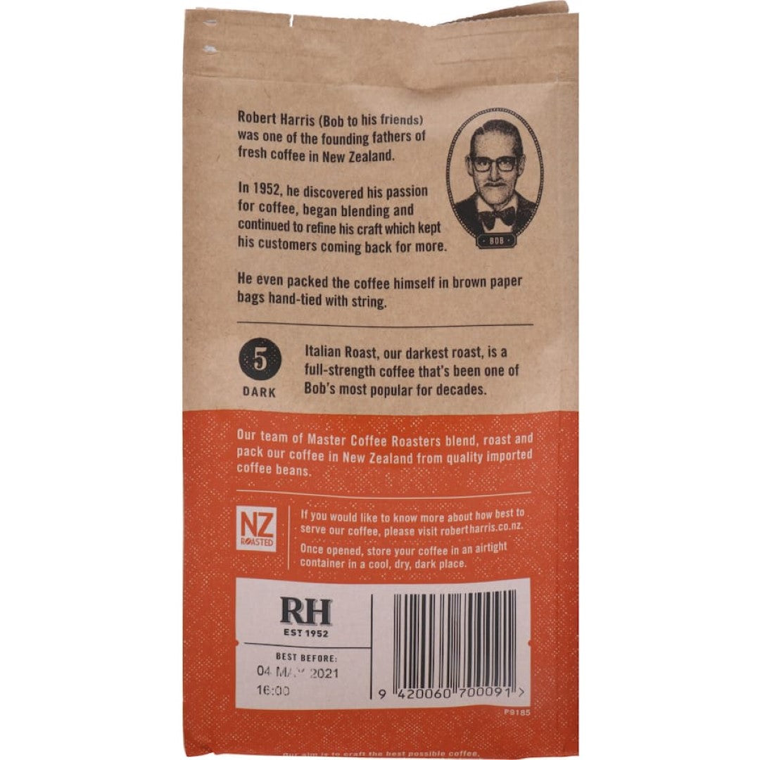 Robert Harris Plunger & Filter Grind Italian Roast 200g
