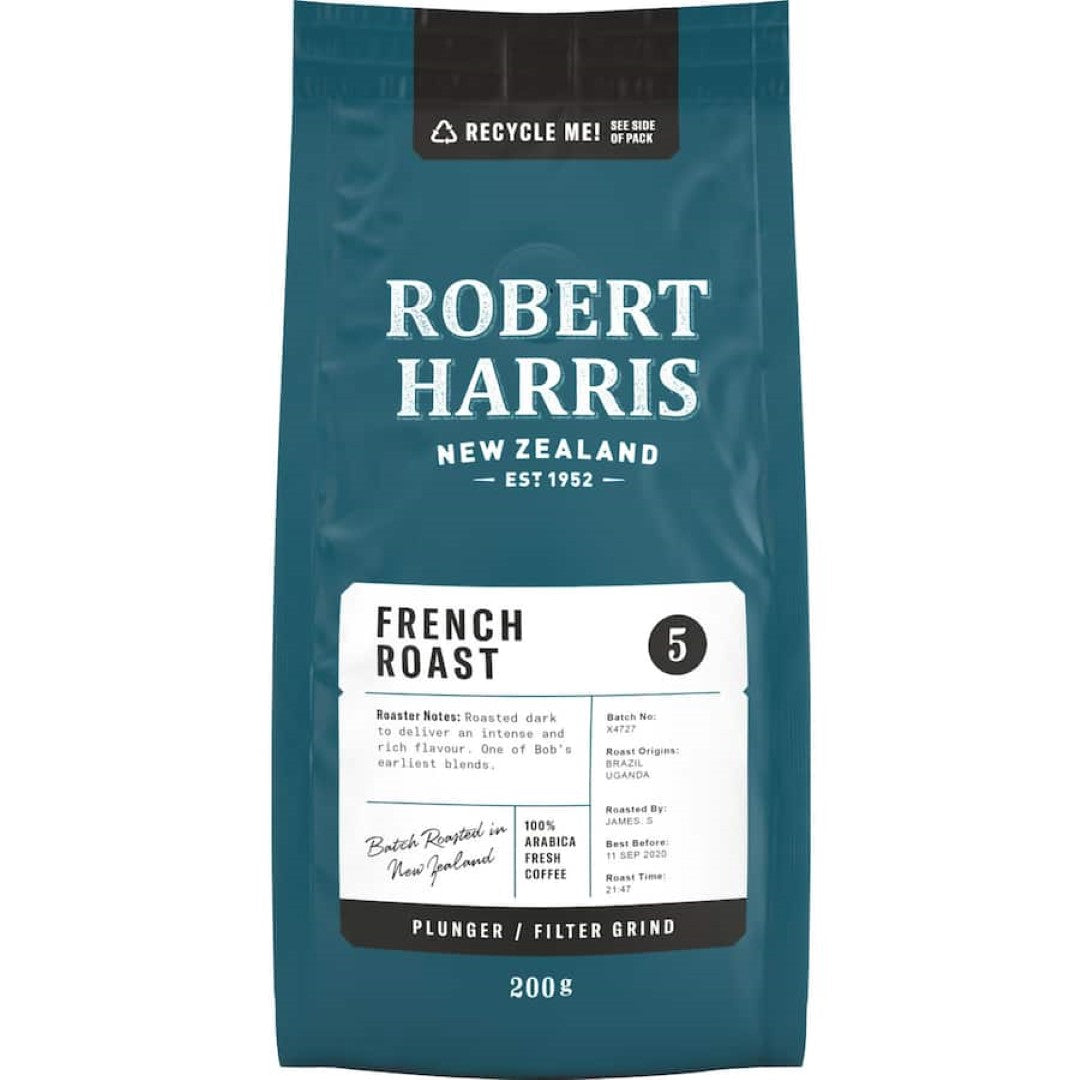 Robert Harris Plunger & Filter Grind French Roast 200g