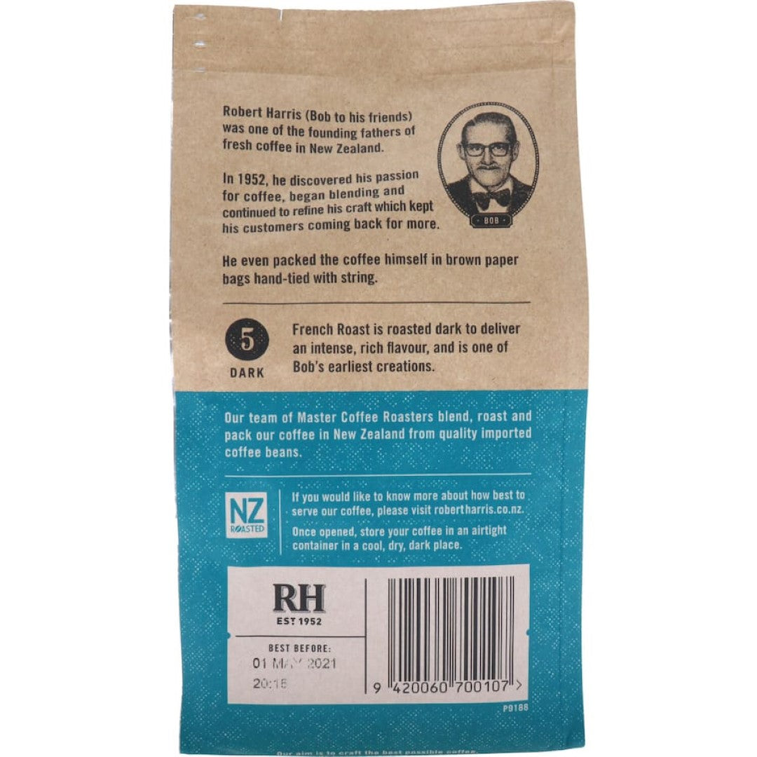 Robert Harris Plunger & Filter Grind French Roast 200g