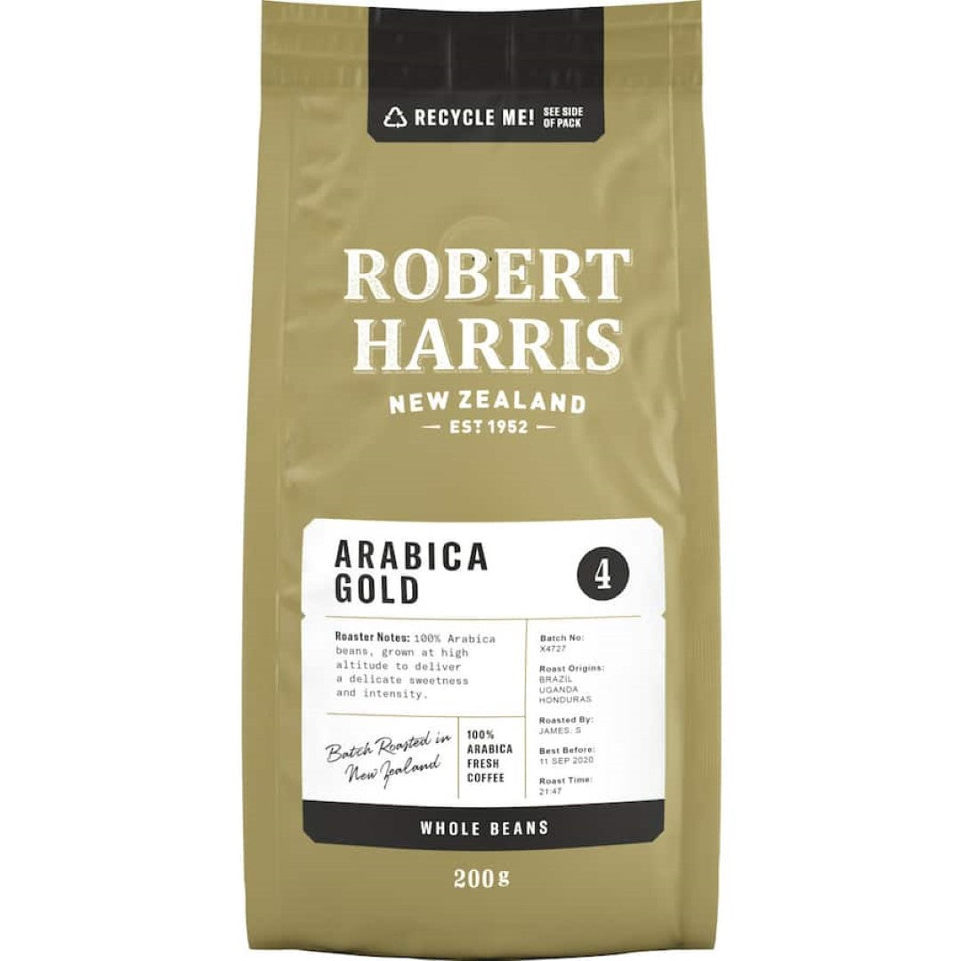 Robert Harris Coffee Beans Arabica Gold 200g