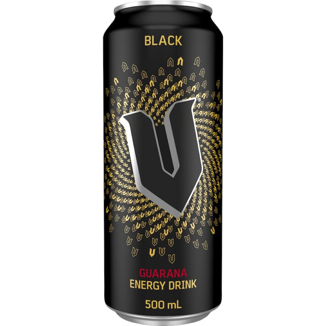 V Energy Drink Black Can 500mL