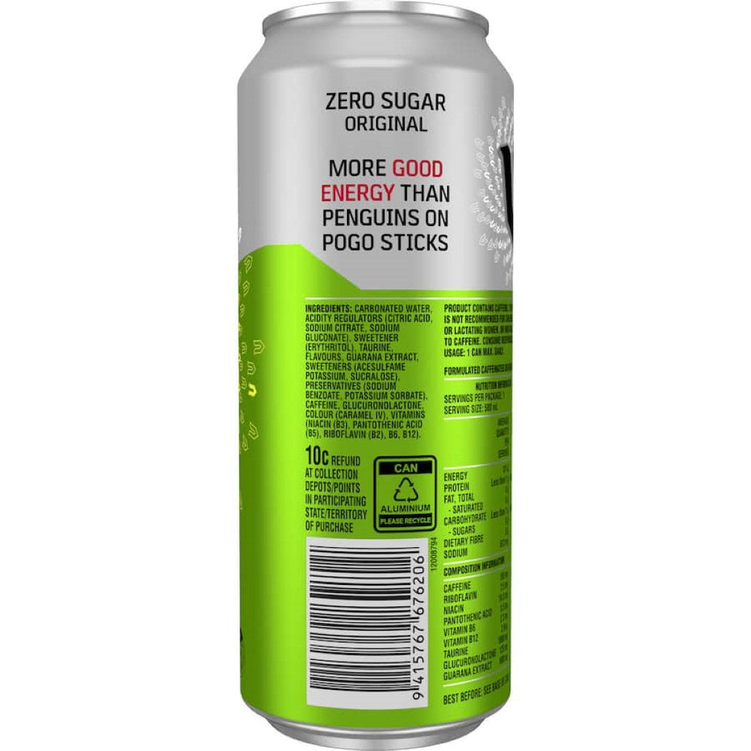 V Sugar Free Energy Drink Single can 500mL