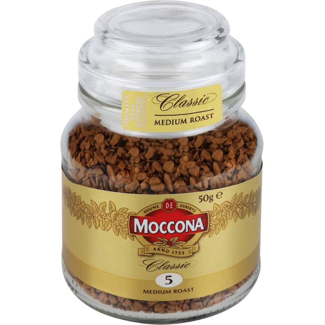 Moccona Instant Coffee Classic Medium Roast 50g jar