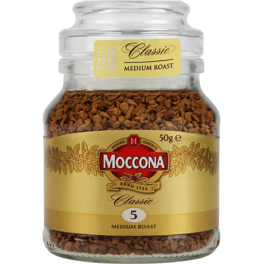 Moccona Instant Coffee Classic Medium Roast 50g jar