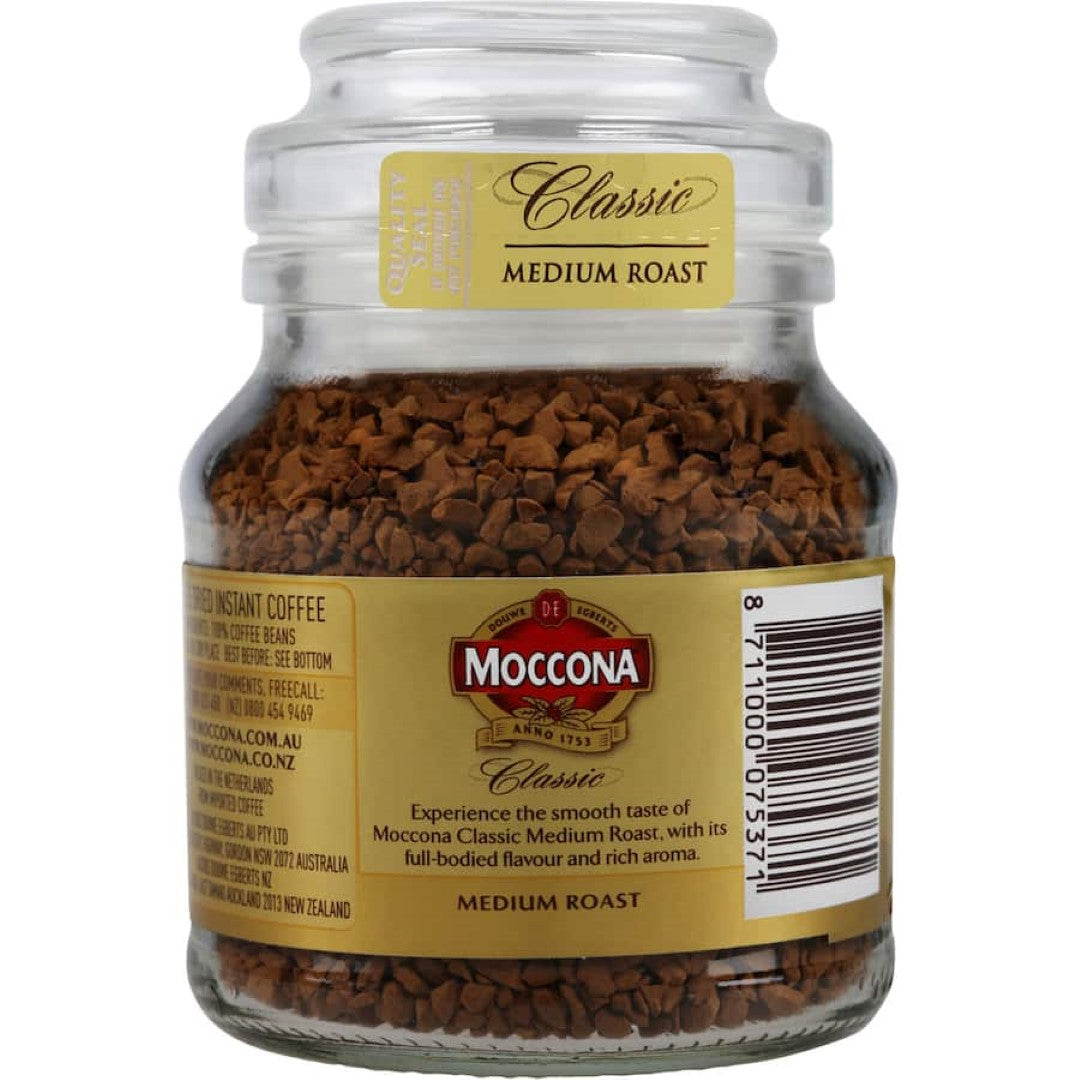 Moccona Instant Coffee Classic Medium Roast 50g jar