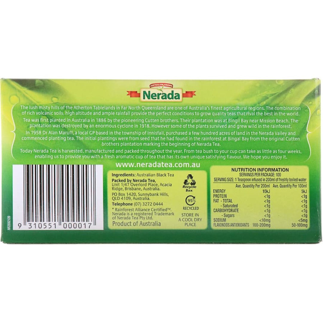 Nerada Loose Leaf Tea Black 250g
