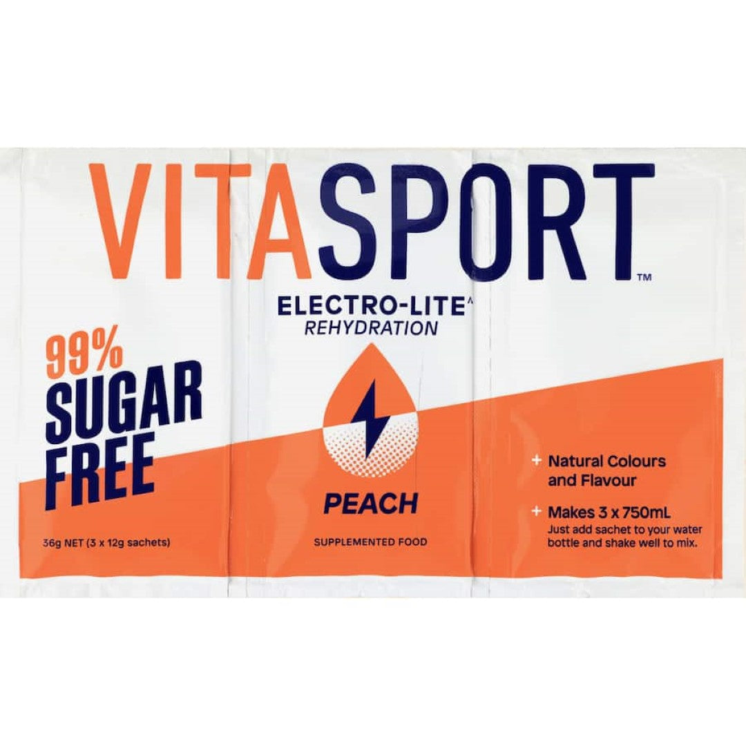 Vitasport Electrolyte 99% Sugar Free Peach 3pack
