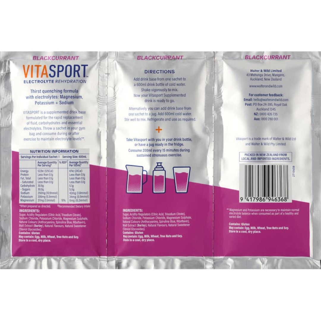 Vitasport Electrolyte Blackcurrant 3pack