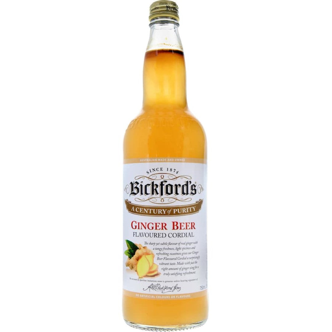 Bickfords Cordial Ginger Beer Flavour Bottle 750mL