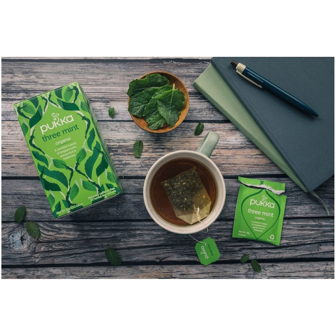 Pukka Herbal Tea Three Mint 32g