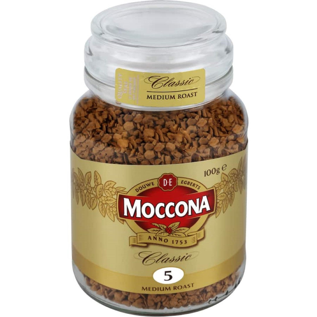 Moccona Instant Coffee Classic Medium Roast 100g jar