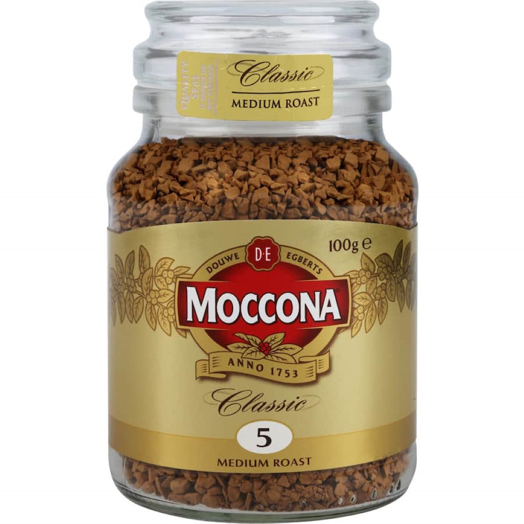 Moccona Instant Coffee Classic Medium Roast 100g jar