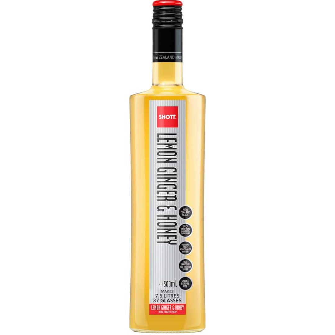 Shott Fruit Syrup Lemon Ginger & Honey 500mL