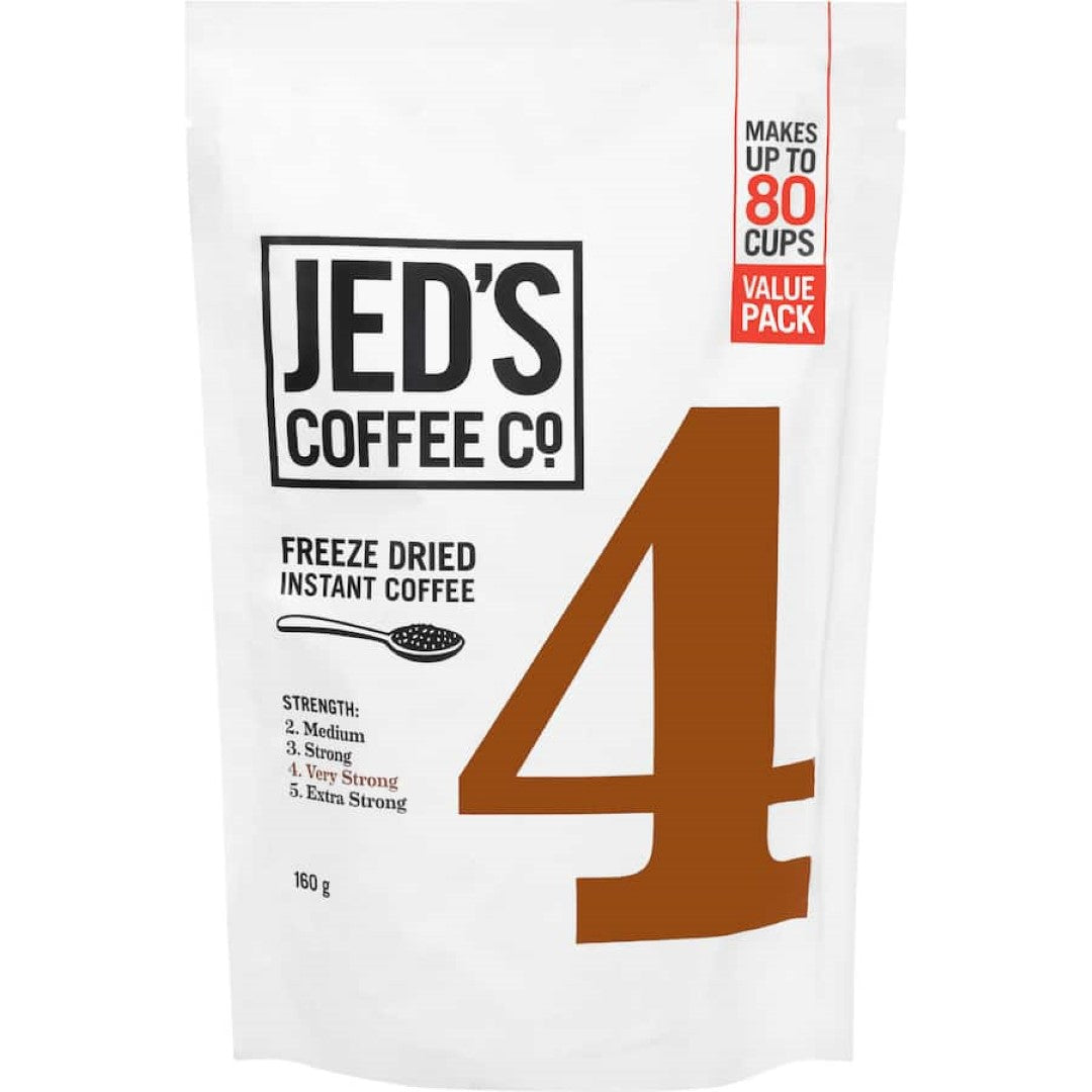 Jed's Instant Coffee 4 Very Strong Refill 160g