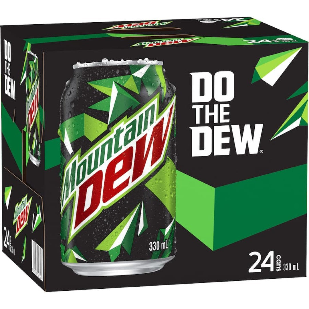 Mountain Dew Soft Drink Do The Dew 330ml cans 24pack