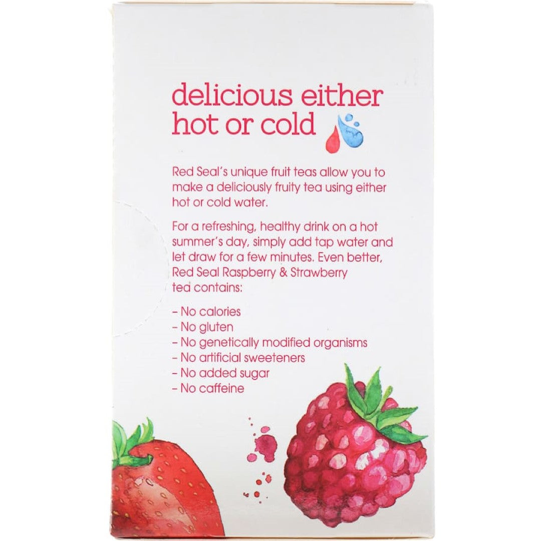 Red Seal Fruit Tea Raspberry & Strawberry Bags 20pack