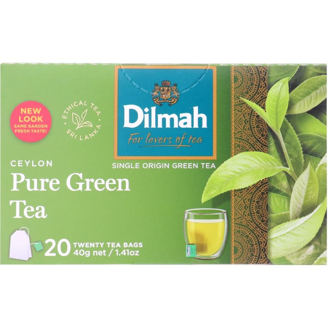 Dilmah Green Tea String And Tag Bags 20pack