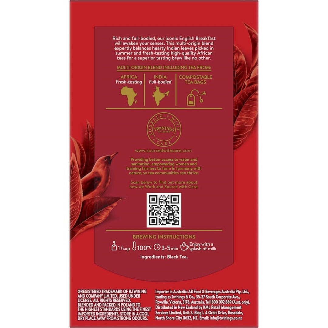 Twinings Tea English Breakfast Bags 50pack