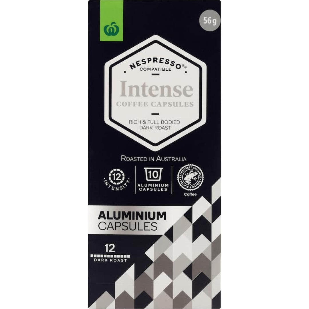 Woolworths Coffee Capsules Nespresso Compatible Intense 10pack