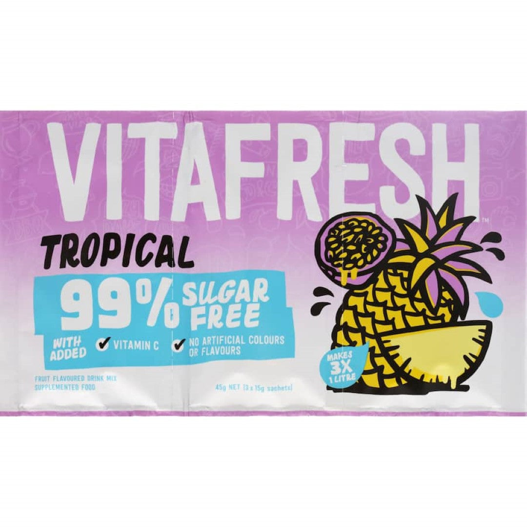 Vitafresh 99% Sugar Free Sachet Drink Mix Tropical 45g