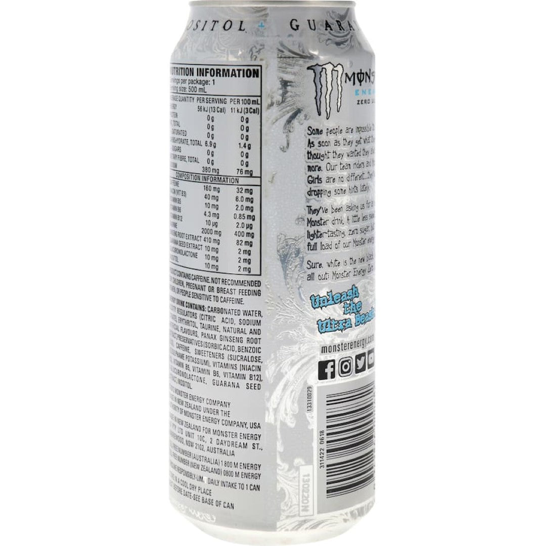 Monster Energy Drink Zero Ultra Single can 500mL