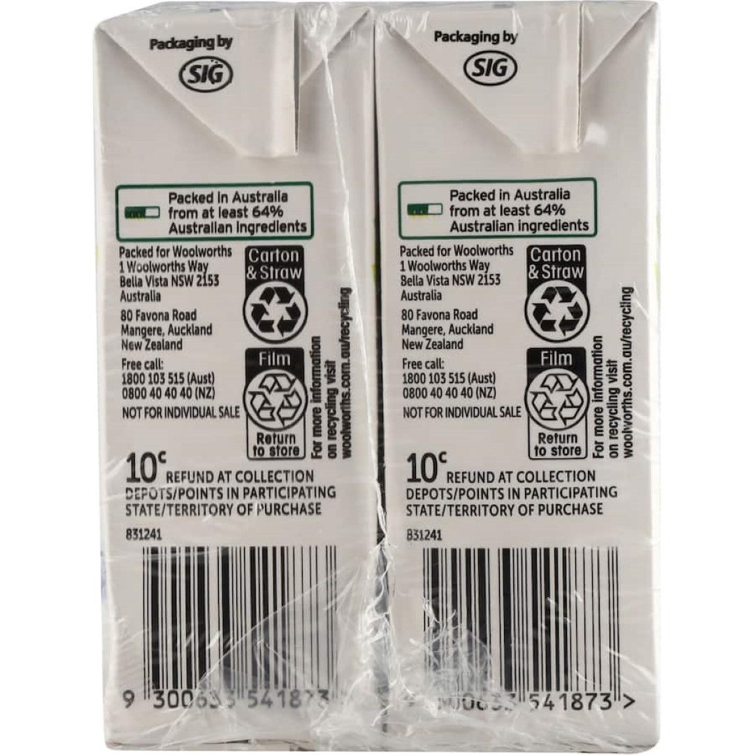 Woolworths Fruit Drink 35% Apple 250ml cartons 6pack