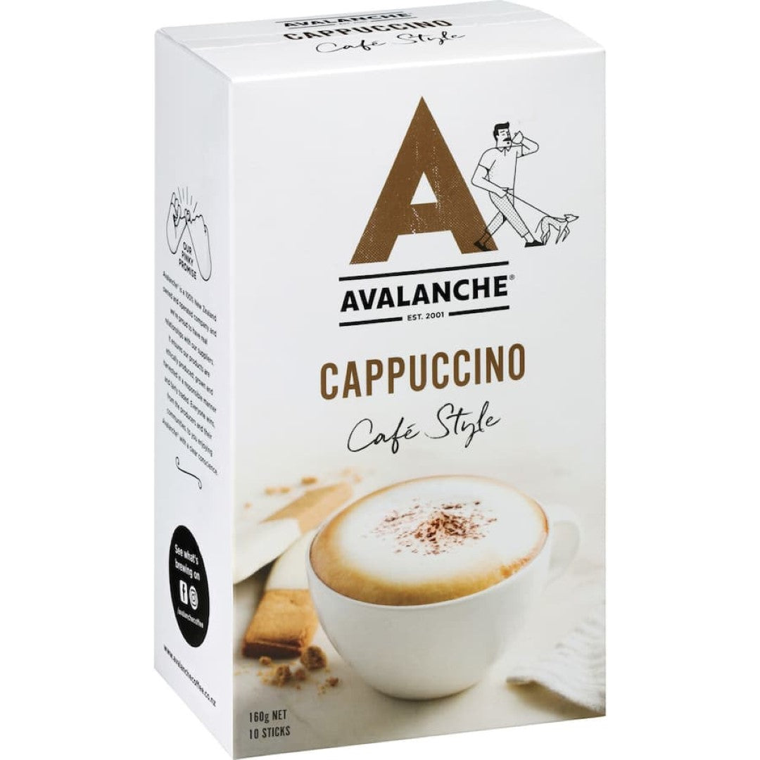 Avalanche Coffee Sachets Cappuccino 10 pack 160g