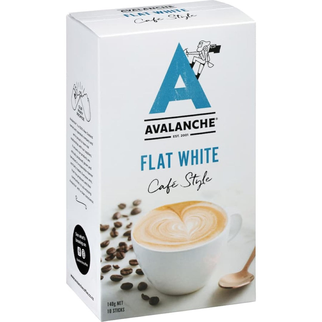 Avalanche Coffee Sachets Flat White 10 pack 140g