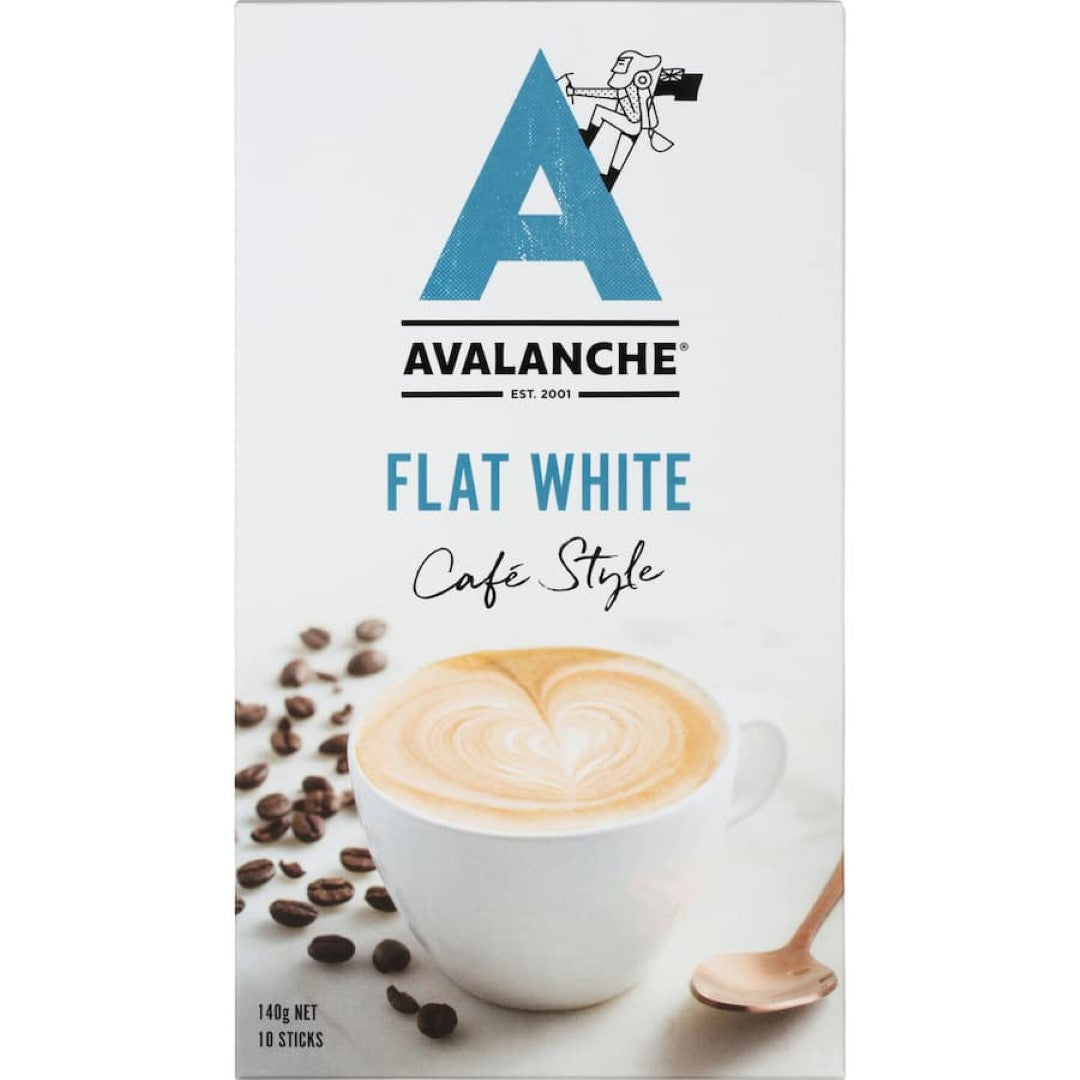 Avalanche Coffee Sachets Flat White 10 pack 140g
