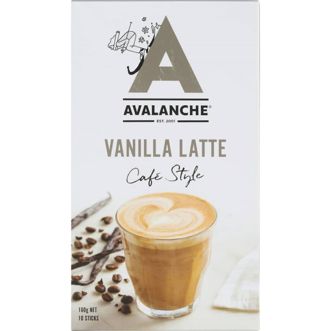Avalanche Coffee Sachets Vanilla Latte 10 pack 160g