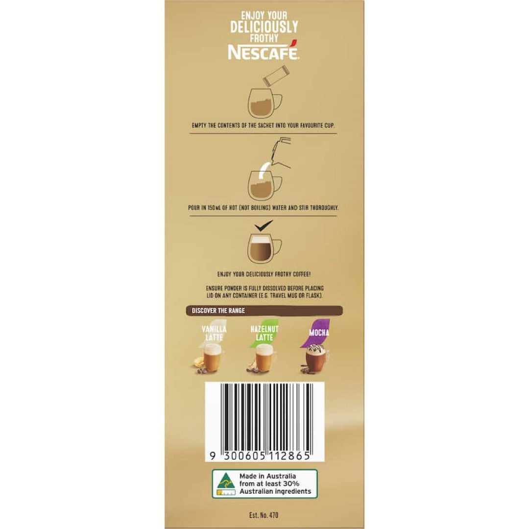 Nescafé Coffee Sachets Caramel Latte 26 pack 442g
