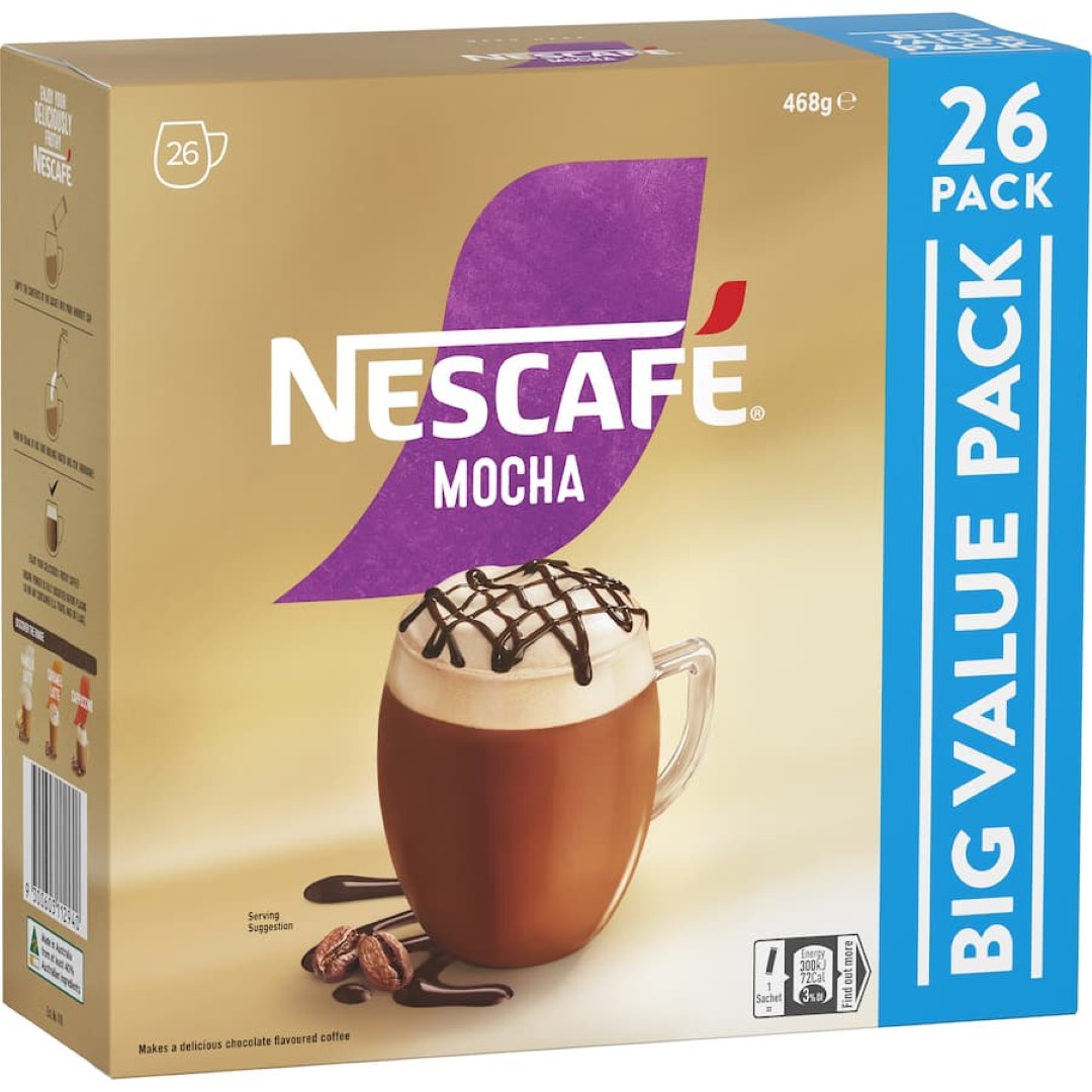 Nescafé Coffee Sachets Mocha 26 pack 468g
