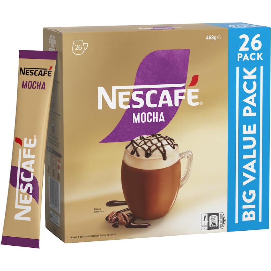 Nescafé Coffee Sachets Mocha 26 pack 468g