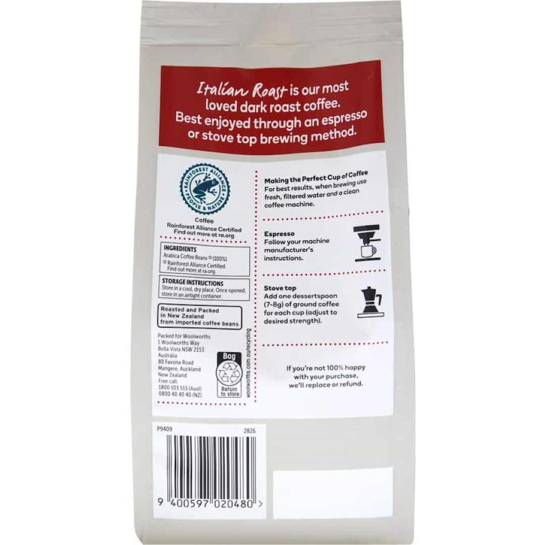 Woolworths Espresso Grind Italian 200g