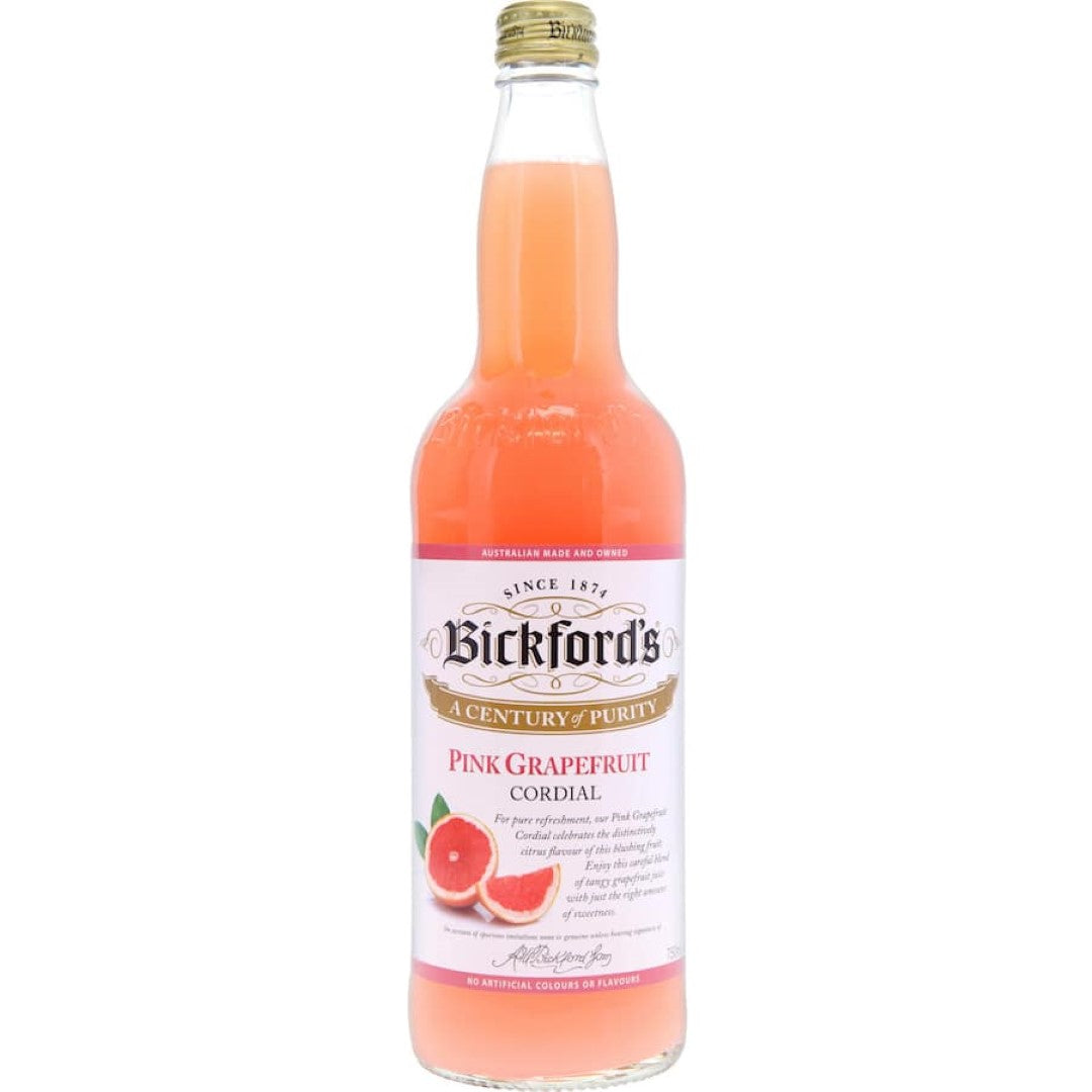 Bickfords Cordial Pink Grapefruit 750mL