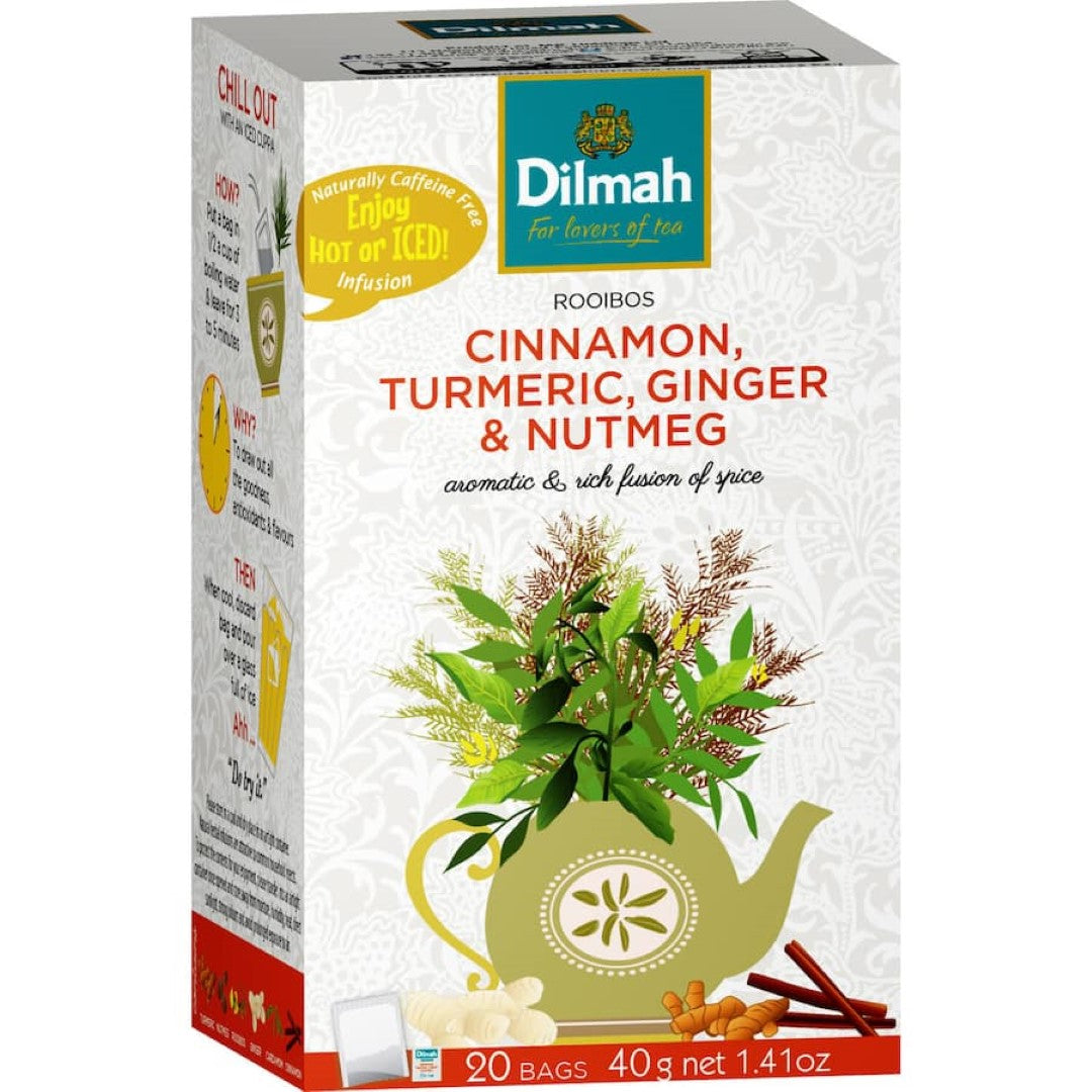 Dilmah Herbal Tea Cinnamon, Turmeric & Ginger Bags 20pack