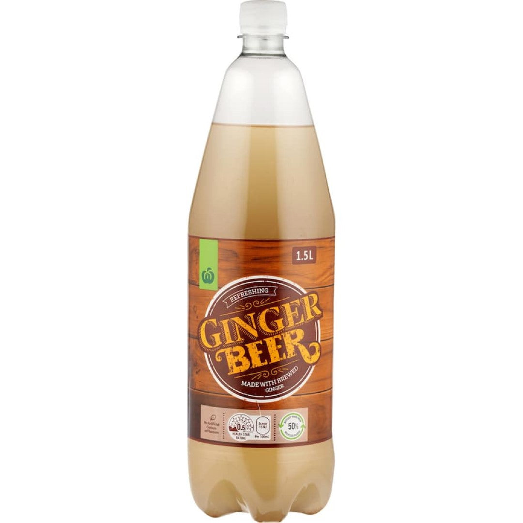 Woolworths Ginger Beer  Bottle 1.5L