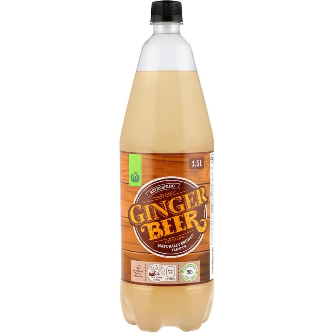 Woolworths Ginger Beer  Bottle 1.5L