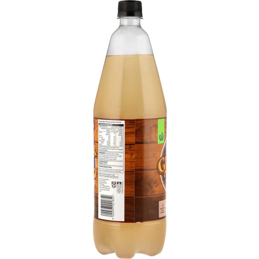 Woolworths Ginger Beer  Bottle 1.5L