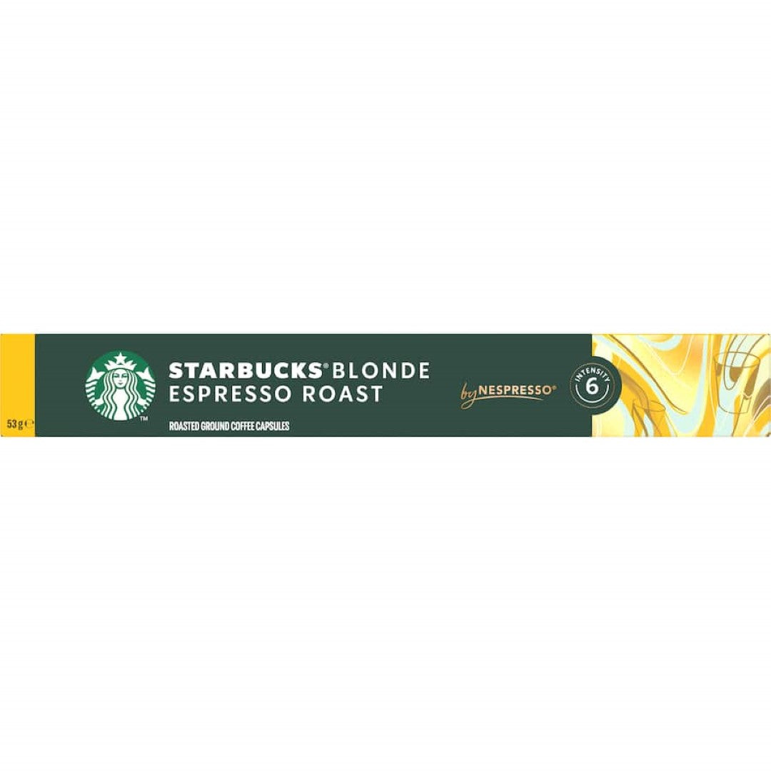 Starbucks By Nespresso Coffee Pods Blonde Espresso Roast 10 pack 53g