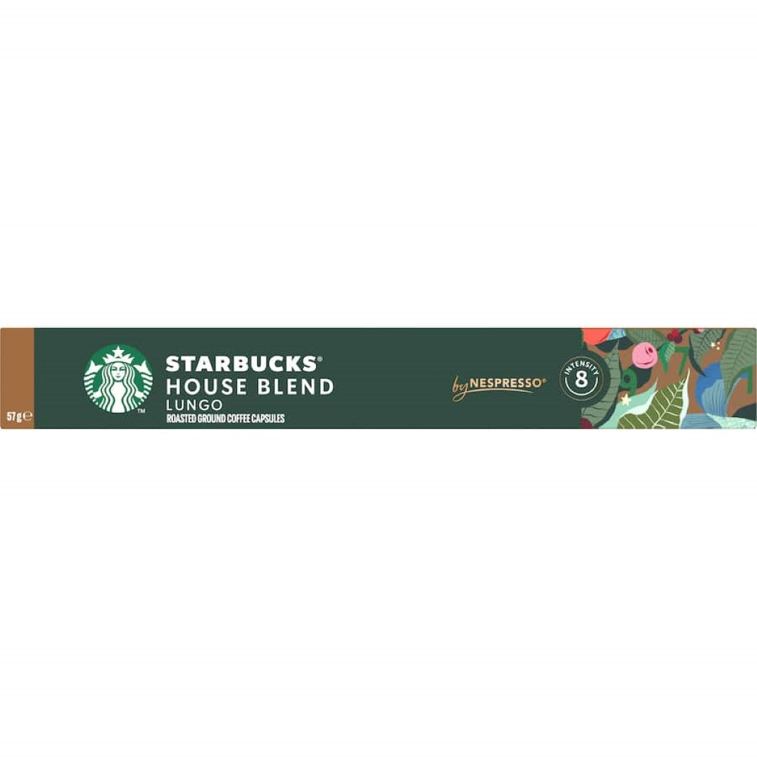 Starbucks By Nespresso Coffee Pods House Blend Lungo 10 pack 57g