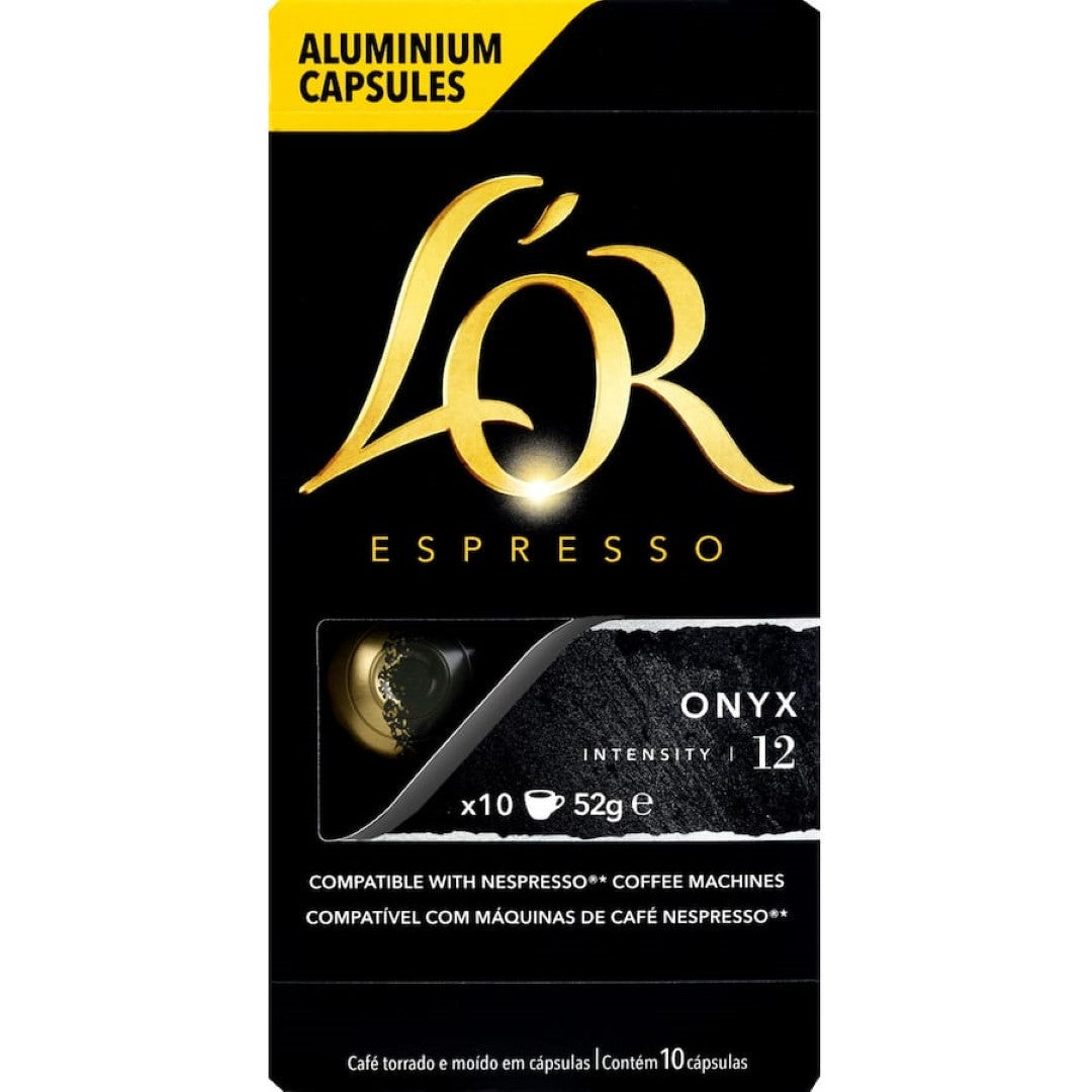 L'or Coffee Capsules Onyx Intensity 12 10pack