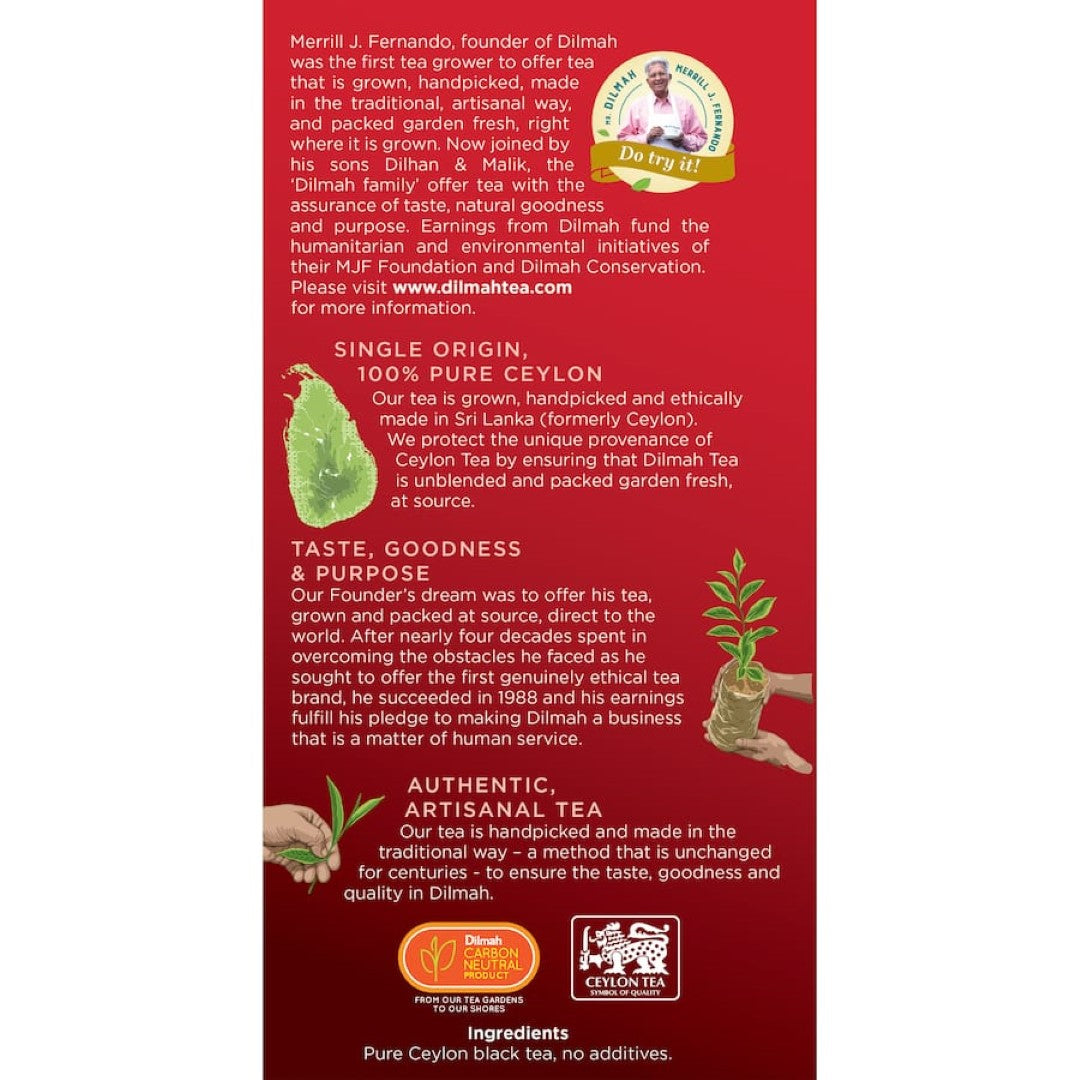 Dilmah Tea English Breakfast Tagless Bags 50pack