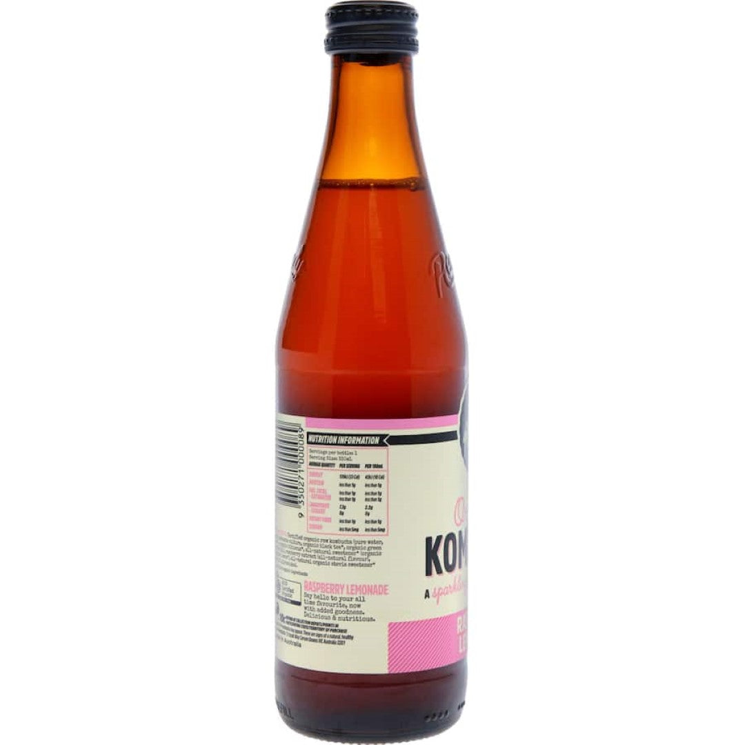 Remedy Kombucha Raspberry Lemonade No Sugar Bottle 330mL