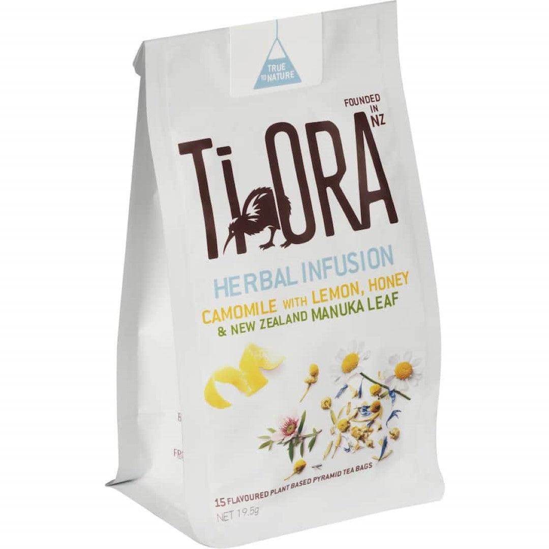 Ti Ora Herbal Tea Bags Camomile With Lemon Honey 15pack